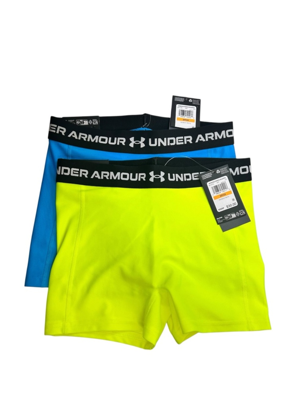 Under Armour HeatGear 3" Shorty Bundle (2 Pairs) – Women's Small NWT